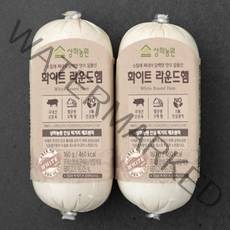 상하농원 화이트 라운드햄, 160g, 2개