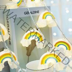 뉴띵크 무지개 LED 전구 가랜드 캠핑 카페 인테리어 소품 꾸미기, 무지개 가랜드