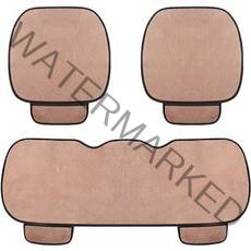 리버폭스 자동차 극세사 방석 앞좌석 2p + 뒷좌석 세트, 핑크, 1세트