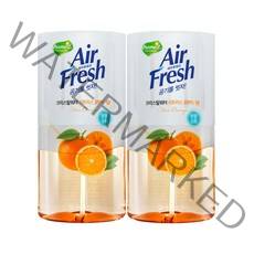 홈즈 에어후레쉬 크리스탈워터 방향제 본품 시트러스오렌지, 400ml, 2개, 과일/트로피칼향