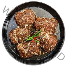 30년전통 화화 돼지 왕갈비4kg x 1팩 흑돼지 양념갈비 불고기 스테이크, 4kg