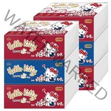 헬로키티 천연펄프 팝업티슈 3겹 110매, 6개
