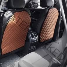 GMZMOTORS 킥매트 자동차시트커버 2p세트, BROWN, 1세트