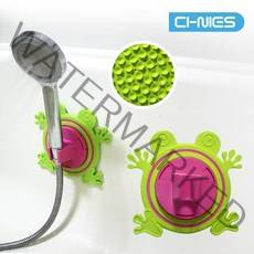 87개 문어빨판! 360도 회전식 개구리샤워기거치대, 1개, 개구리