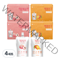 바로푸드 레알 콜라겐 곤약젤리 복숭아 150ml x 10p + 망고 150ml x 10p, 4세트