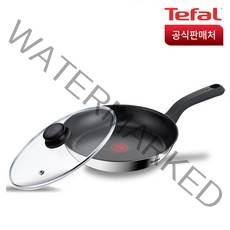 테팔 인덕션 에센스쿡 후라이팬 28cm+유리뚜껑, 28cm, 1세트