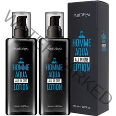 퓨어덤 남성용 옴므 아쿠아 올인원 로션, 150ml, 2개