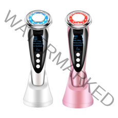 데뉴 스킨 갈바닉 홈케어 마사지기 페이셜 클렌징 얼굴 피부 고주파 마사지, 에메랄드화이트