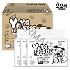 [요요쉬] 대용량 애견기저귀 남아용 3단계 90매 (30매 X 3P), 남아용 3단계 30매 X 3P, 1개