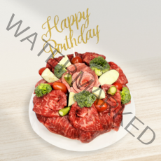 고기한가 한우 케이크 한우 냉장 소고기 1.2kg, (1호) 채끝등심800g+살치살400g, 1개