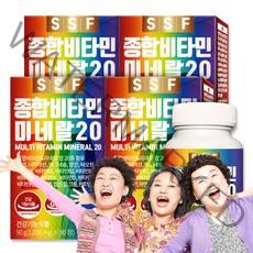 순수식품 SSF 종합비타민 미네랄 20, 90정, 4개