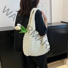 나른한 바람 버블백 캔버스백 숄더백 가볍고 내구성이 좋은 휴대용 여행용 캔버스