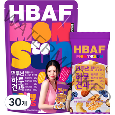 HBAF 바프 먼투썬 하루견과 퍼플, 20g, 30개