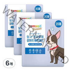 탐사 프리미엄 강력흡수 배변패드 라벤더향, 20매, 6개
