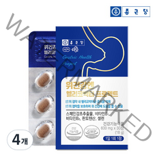 종근당 위건강엔 헬리코박터 프로젝트 18g, 4개, 30정, 30정