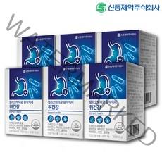신풍제약 헬리코박터균 증식억제 위건강 6박스(6개월분) 위점막 보호 영양제 비타민, 30정, 6박스, 상세 설명 참조