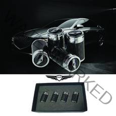 제네시스 타이어 카본 밸브캡 4개 1세트 GV80