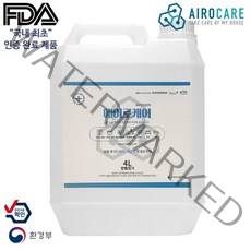 FDA 인증 천연살균소독수 에어로케어 대용량 4L, 단품, 1개