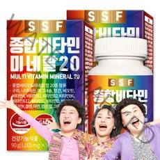 순수식품 종합 멀티 비타민 미네랄 20종, 90정, 2개