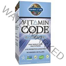 Garden of Life 비타민 코드 50 & 와이저 맨 베지테리안 캡슐, 240개입, 1개, 240정