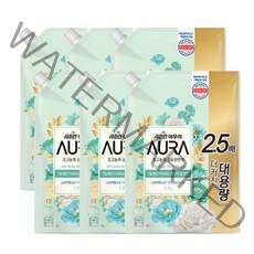 샤프란 AURA 고농축 섬유유연제 스모키머스크 리필, 1.7L, 6개