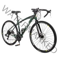 지프 26인치 로드 바이크 자전거 남자 여자 사이클링 디스크 브레이크, 곡선핸들21속도흑백