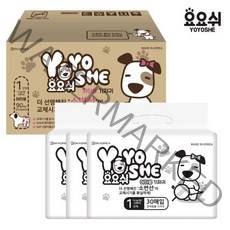 오너클랜 [요요쉬] 대용량 애견기저귀 여아용 1단계 90매 (30매 X 3P), 3개