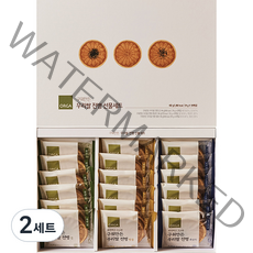 ORGA 구워만든 우리쌀 전병 김 24g x 6p + 흑임자 24g x 6p + 땅콩 24g x 6p 선물세트, 2세트