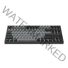 COX 가스켓 마운트 게이밍 기계식 키보드 황축, Black, CX87G PBT, 텐키리스