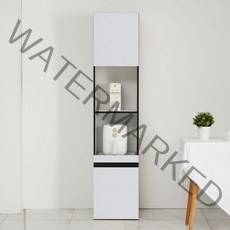 솔로리빙 오브제 400 주방 수납장 키큰 틈새장, 화이트