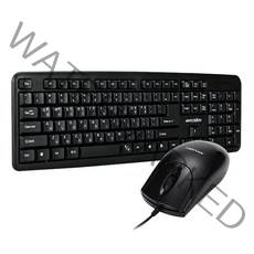 애니젠 유선 USB 키보드 + 마우스 세트 MK100 + 키스킨, K100U(키보드), M1(마우스), 블랙, 일반형