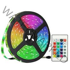 루아즈 LED 간접 줄조명 RGB 네온 스트립 16색상 무드등, 5m