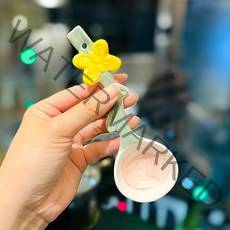 핑크플라워 도자기볼 페인팅 사각접시, 1개, H