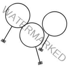 3Pcs 축구 스토리지 홀더 가정용 농구 랙 벽 마운트 볼 랙 축구 디스플레이 랙, 검은색