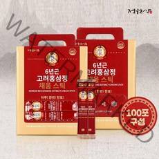 정원삼 6년근 고려홍삼정 채움스틱, 1박스, 100포