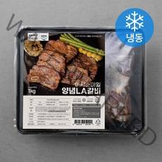 아샤스마일 미국산 양념LA갈비 구이용 (냉동), 1kg, 1개