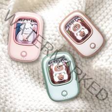 멀블리스 스페이스 캐릭터 핸드 워머 보조배터리 손난로, 그린