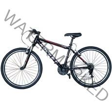 닥터바이크 서스펜션 66cm 26인치 21단 스틸프레임 MTB 자전거 F-26S ROCKET, 블랙 + 레드, 170cm