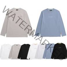 2023 내셔널지오그래픽 긴팔티 티셔츠 라운드넥 남성 여성 블랙 화이트 매장정품 레이어드