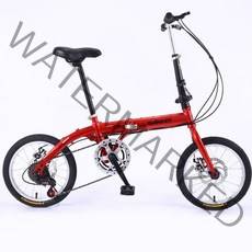 카본자전거 트랙 산악용 스캇 트위터 자전거 인치 접이식 미니 바퀴 접이식 고 탄소강, 가변 속도 빨간색