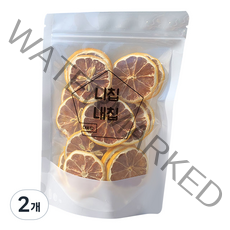 니칩내칩 씨있는 건조 레몬 과일칩, 40g, 2개