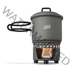 Esbit 경량 캠핑 요리 세트 그레이 585ml CS585HA, 3-piece Cook Set Only, 1개