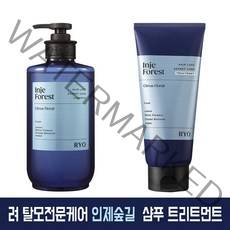 려 탈모전문케어 인제숲길 샴푸 585ml 트리트먼트 200ml 세트, 1세트