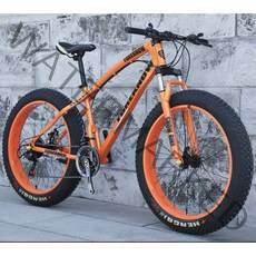 팻바이크 산악용 자전거 학생용 성인용 26인치, 오렌지