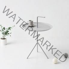 철제 원형 커피테이블 카페사이드테이블, 화이트