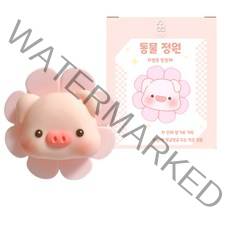 디오늘 동물정원 차량용 방향제 통풍구형 본품+리필 2p 세트, 해피 돼지, 1박스