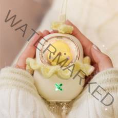 [에코럭키] 워머덕 USB 손난로 C타입 충전, 워머덕 USB 손난로-분홍