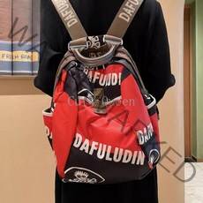 여행용 백팩 여 큐트 퀸 캔버스 백팩 여 캐주얼 통근가방a-818-3