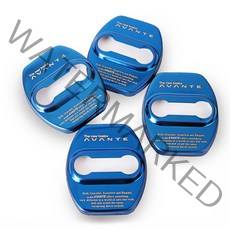 포원 아반떼 튜닝 CN7 페이스리프트 용품 크롬 도어스트라이커 커버 도어락 몰딩, 블루(1P), 도어