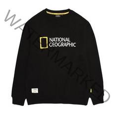 [정품매장]내셔널지오그래픽 폴하스 빅 로고맨투맨 티셔츠 카본블랙 N213USW920